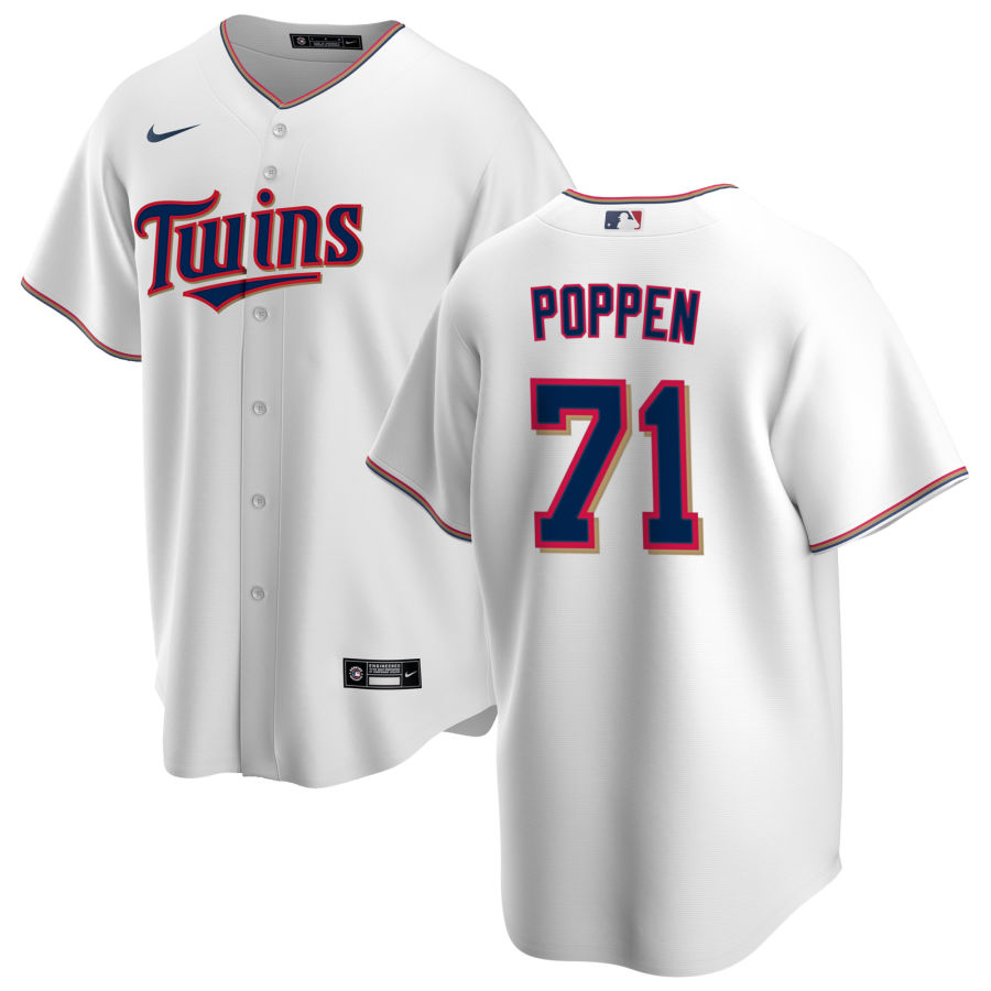 Nike Men #71 Sean Poppen Minnesota Twins Baseball Jerseys Sale-White